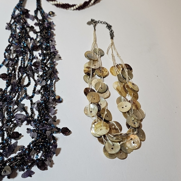 Lot Of 6 Fashion Statement Necklace Different Brands Colors And Styles  all bran - Picture 5 of 7